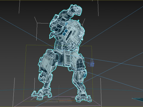 Geleceğin bilim kurgu destekli savaş robotları 3D Model