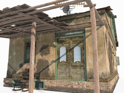 Arquitectura moderna en América del Sur Modelo 3D