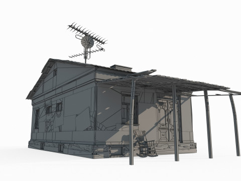 Arquitectura moderna en América del Sur Modelo 3D