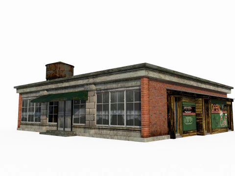 Negozio generale architettonico moderno Modello 3D