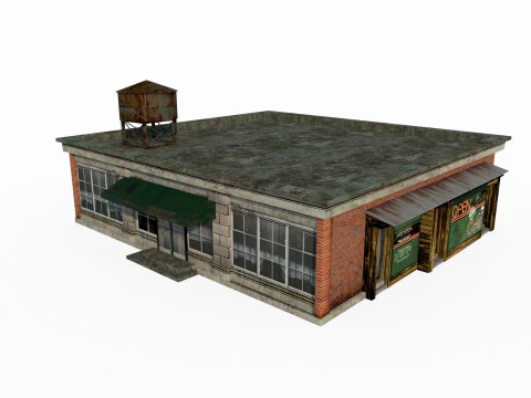 Negozio generale architettonico moderno Modello 3D