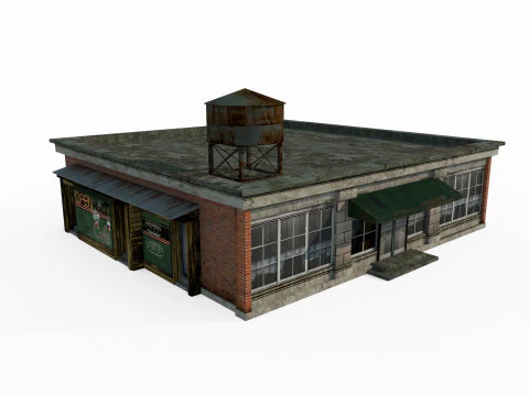 Negozio generale architettonico moderno Modello 3D