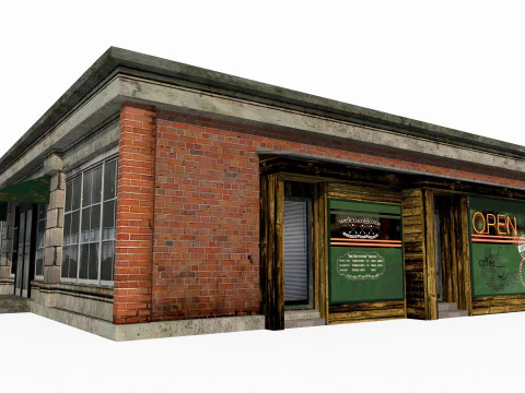 Negozio generale architettonico moderno Modello 3D