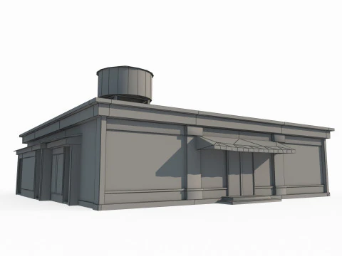 Negozio generale architettonico moderno Modello 3D