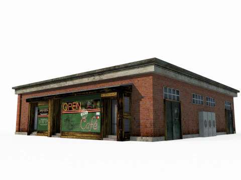 Negozio generale architettonico moderno Modello 3D