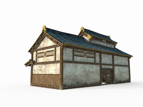 Toko dan Lokakarya Arsitektur Asia Kuno Model 3D