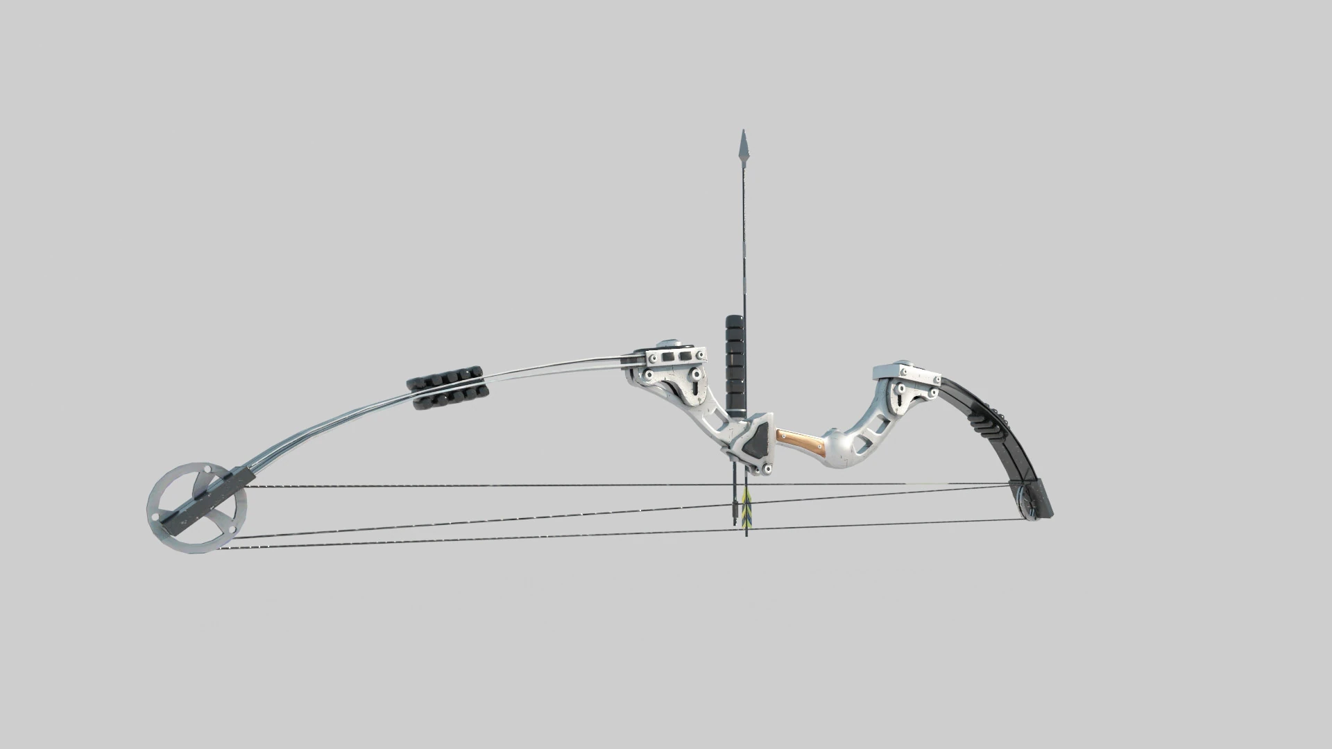 Modern Weapon Compound Bow 3D Model .c4d .max .obj .3ds .fbx .stl .blend 