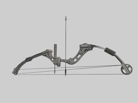 Modern Weapon Compound Bow 3D Model
