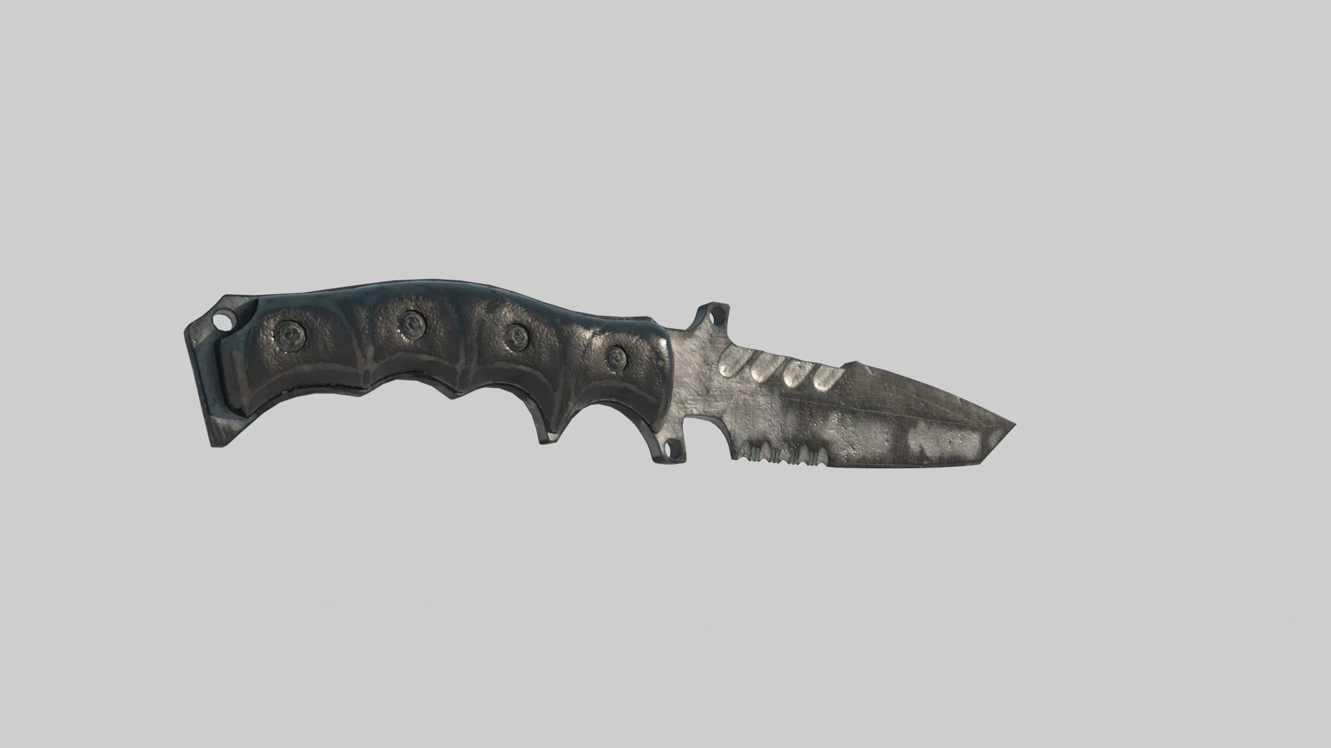 Modern Cold Weapon Dagger 3D Model .c4d .max .obj .3ds .fbx .stl .blend 