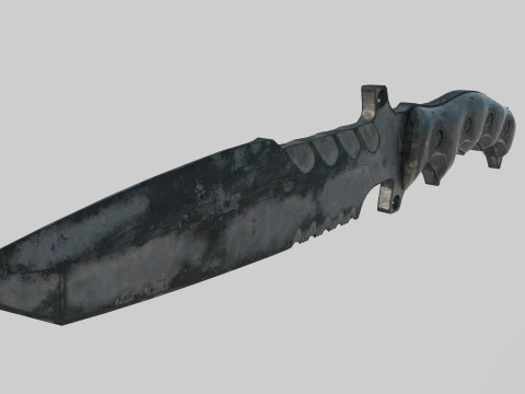 Modern Cold Weapon Dagger 3D Model