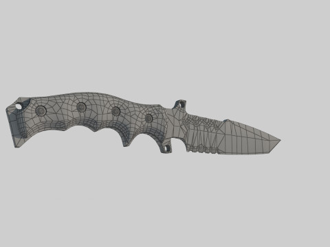 Pugnale moderno per armi fredde Modello 3D