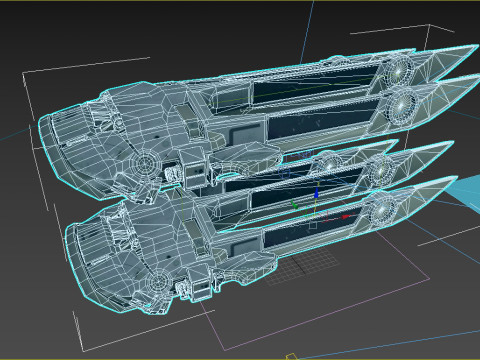 Futuro coltello da artiglio per armi fredde di fantascienza Modello 3D