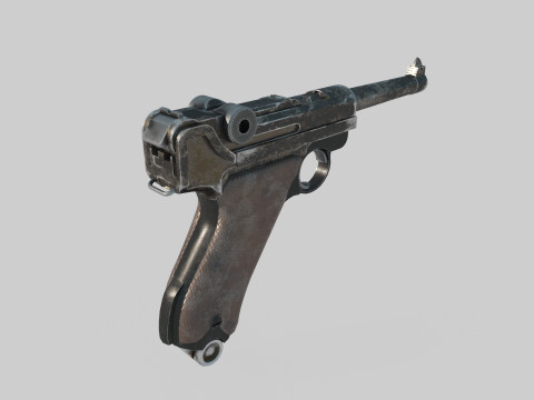 現代兵器 P08 ピストル 3Dモデル