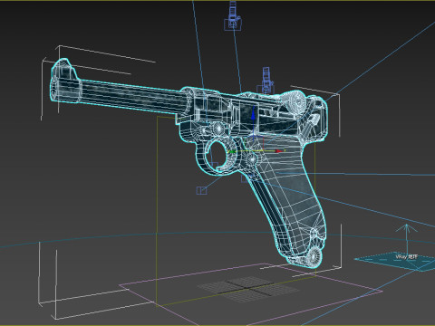 現代兵器 P08 ピストル 3Dモデル