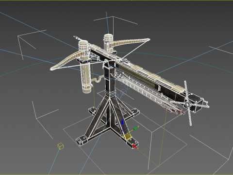 古代兵器のクロスボウ 3Dモデル