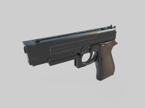 Modern weapon pistol 3D Model