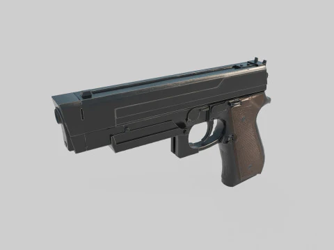 Pistola arma moderna Modello 3D