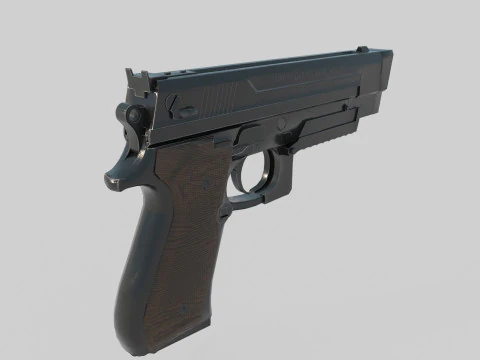 Pistola arma moderna Modello 3D