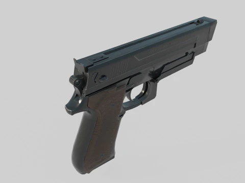 Pistola arma moderna Modello 3D