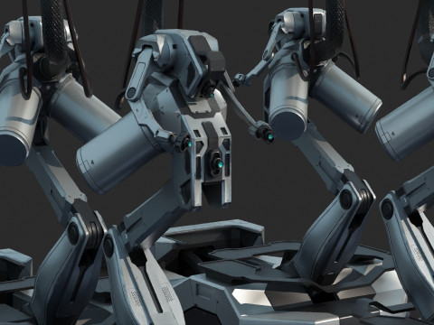 Futura esta&ccedil;&atilde;o de carregamento de fic&ccedil;&atilde;o cient&iacute;fica Modelo 3D