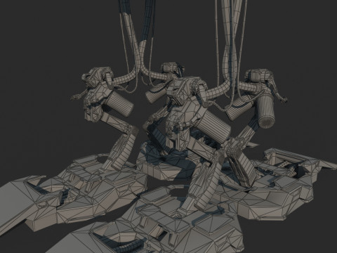 Futura esta&ccedil;&atilde;o de carregamento de fic&ccedil;&atilde;o cient&iacute;fica Modelo 3D