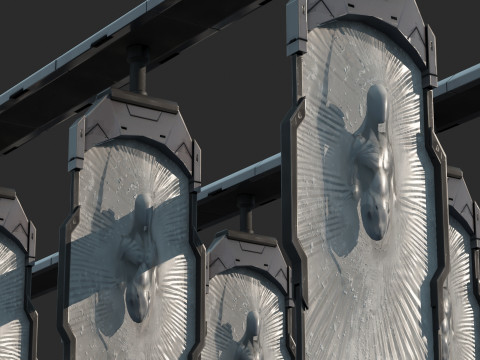 Futura linha de produ&ccedil;&atilde;o de replicantes de fic&ccedil;&atilde;o cient&iacute;fica Modelo 3D