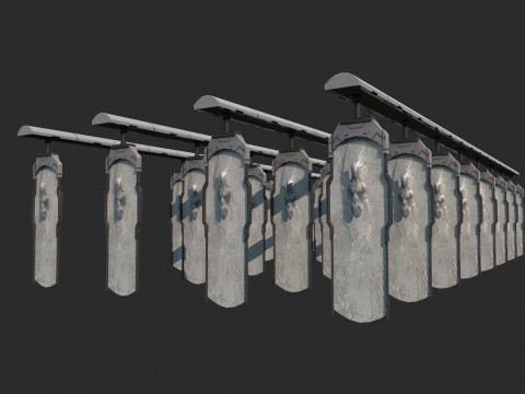 Futura linha de produ&ccedil;&atilde;o de replicantes de fic&ccedil;&atilde;o cient&iacute;fica Modelo 3D