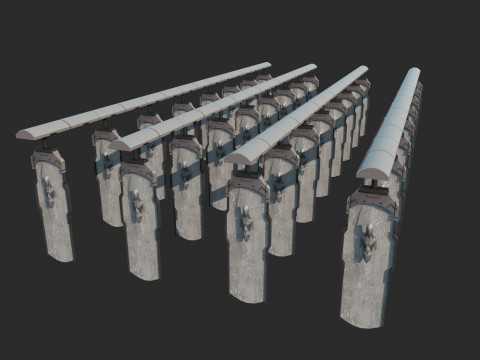 Futura linha de produ&ccedil;&atilde;o de replicantes de fic&ccedil;&atilde;o cient&iacute;fica Modelo 3D