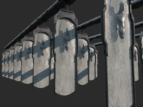 Futura linha de produ&ccedil;&atilde;o de replicantes de fic&ccedil;&atilde;o cient&iacute;fica Modelo 3D