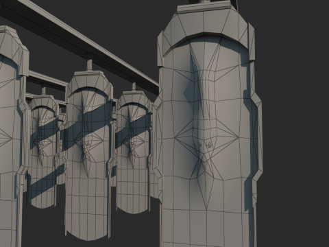 Futura linha de produ&ccedil;&atilde;o de replicantes de fic&ccedil;&atilde;o cient&iacute;fica Modelo 3D