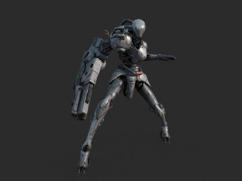 Future sci-fi war robots 3D Model