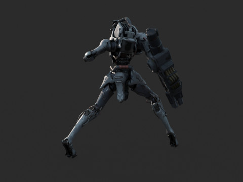 Future sci-fi war robots 3D Model