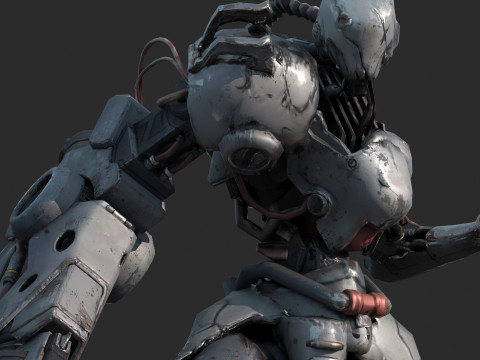 Future sci-fi war robots 3D Model