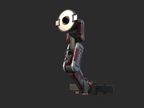 Industrial equipment robotic arm 3D Model