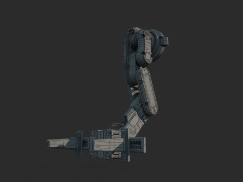 Industrial equipment robotic arm 3D Model