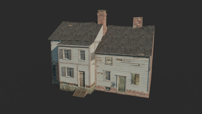 Zespół architektoniczny z XVII wieku Model 3D .c4d .max .obj .3ds .fbx .stl .blend