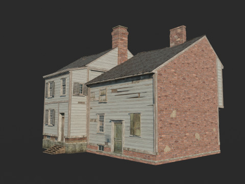 Zesp&oacute;ł architektoniczny z XVII wieku Model 3D