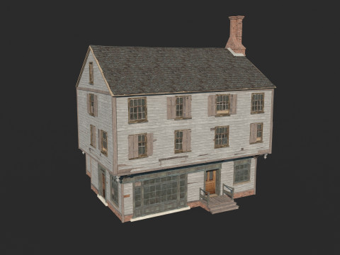 Architekturh&auml;user aus dem 17. Jahrhundert 3D Modell