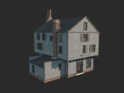 Architekturh&auml;user aus dem 17. Jahrhundert 3D Modell