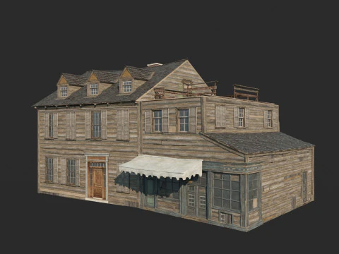 Rumah kota abad ke-17 Model 3D