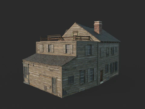 Rumah kota abad ke-17 Model 3D