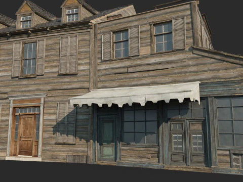 Rumah kota abad ke-17 Model 3D