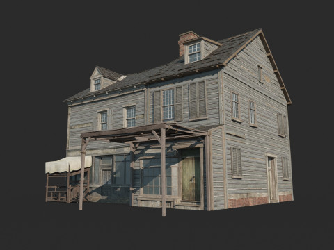 Locanda cittadina del XVII secolo Modello 3D