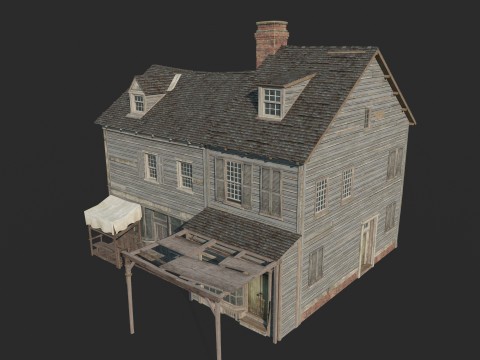 Locanda cittadina del XVII secolo Modello 3D