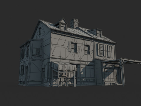 Locanda cittadina del XVII secolo Modello 3D