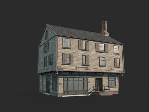 Міські будинки 17 ст 3D Модель