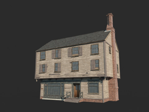 Rumah perkotaan abad ke-17 Model 3D