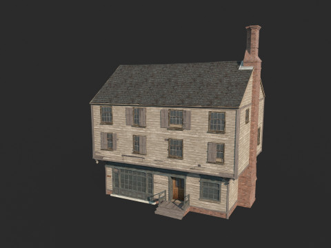 Rumah perkotaan abad ke-17 Model 3D