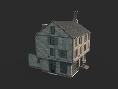 Rumah perkotaan abad ke-17 Model 3D