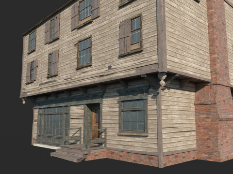 Rumah perkotaan abad ke-17 Model 3D